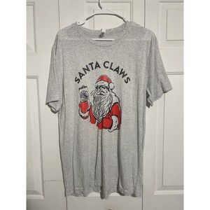 Santa Claws T-shirt Size L